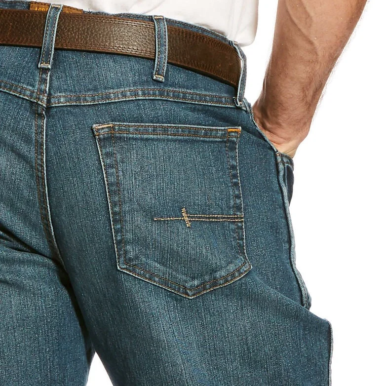 Casual Wear Ariat Men's Rebar M4 Relaxed Bootcut DuraStretch Jean in Carbine