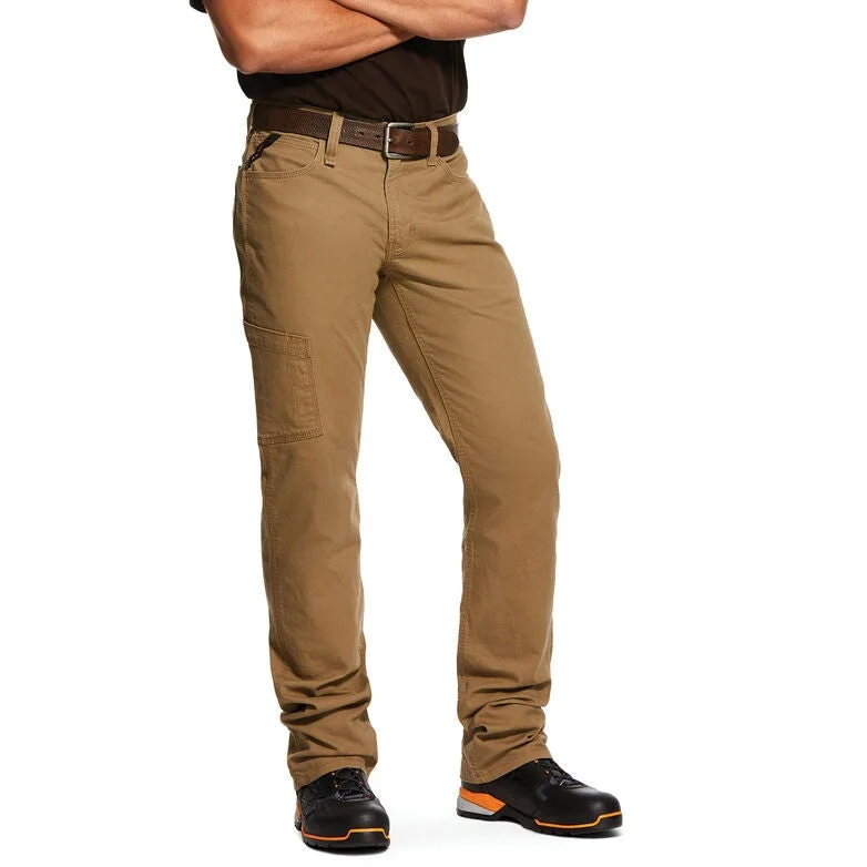 Modern Outfit Ariat Men's Rebar M4 DuraStretch Work Pant in Field Khaki
