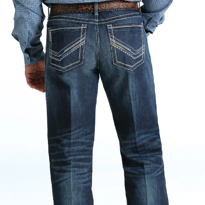 Outdoor Apparel Cinch Men's Grant Relaxed Fit Bootcut Jean in Medium Stonewash