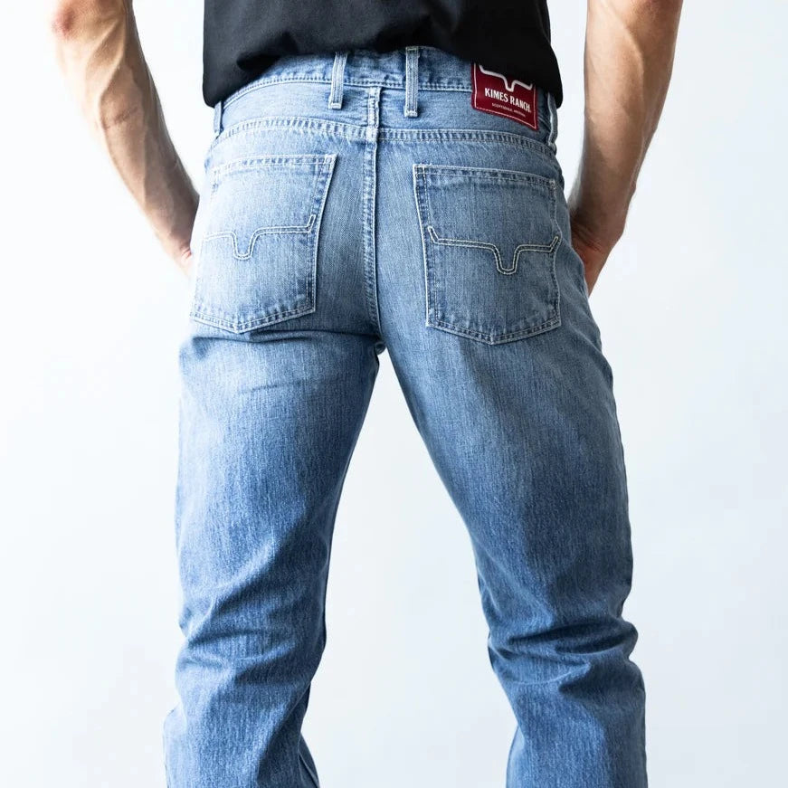 Versatile Wear Kimes Ranch Men's James Jean in Mid Wash