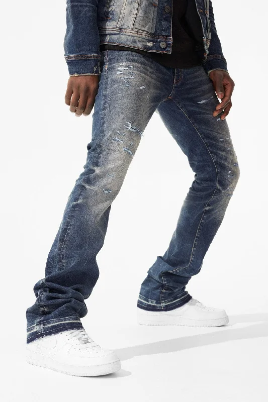 Casual Attire Martin Stacked - Amsterdam Denim (Azure)