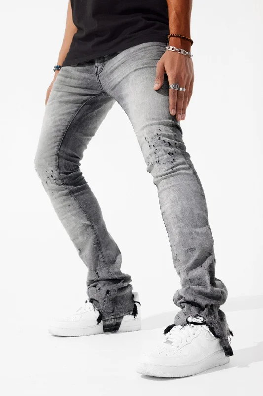 Relaxed T-shirts Martin Stacked - Erosion Denim (Concrete)