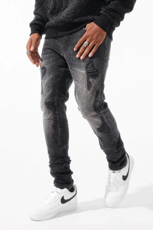 Smart Pants Ross - Napoli Denim (Black Shadow)