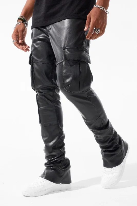 Casual Wear Ross Stacked - Billie Jean Cargo Pants (Black)