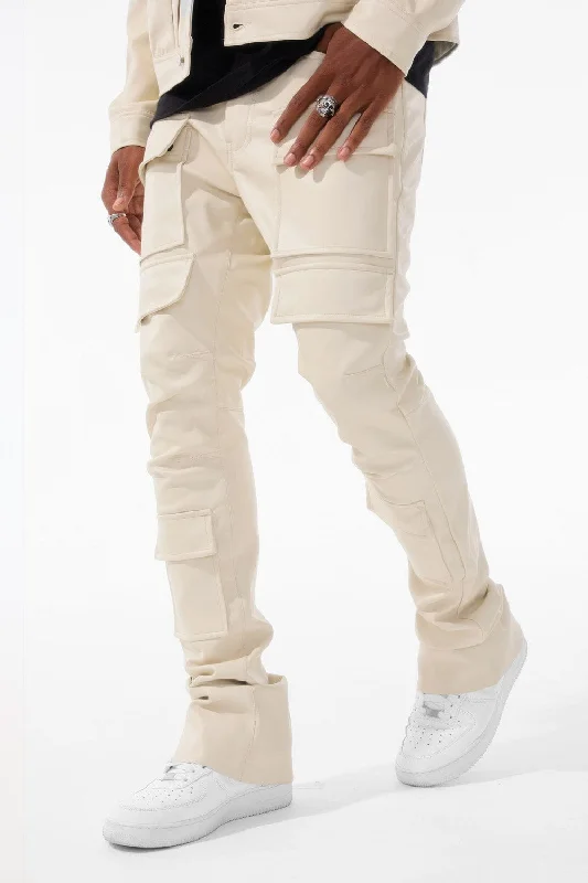 Streetwear Clothing Ross Stacked - Thriller Cargo Pants (Khaki)