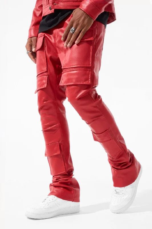 Layered Outfits Ross Stacked - Thriller Cargo Pants (Red)