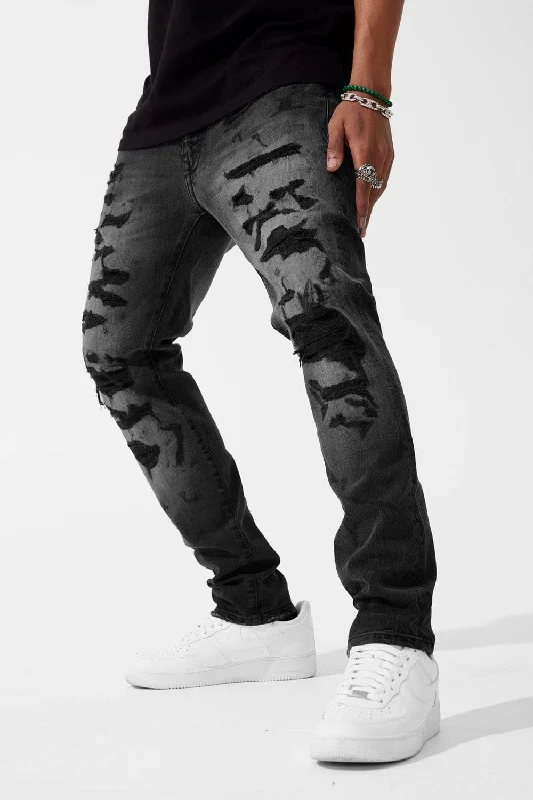 Casual Trousers Sean - Elmhurst Denim (Black Shadow)