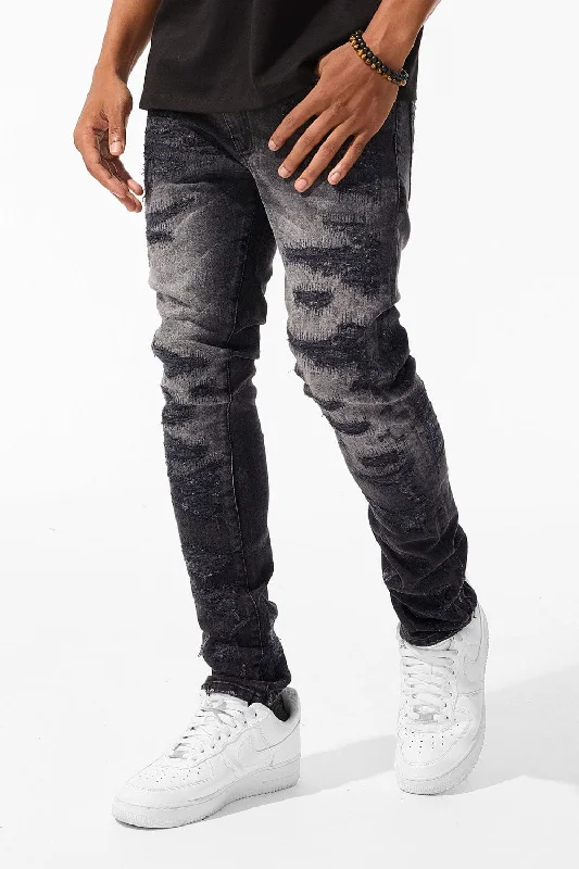 Formal Casuals Sean - Rockaway Denim (Black Shadow)