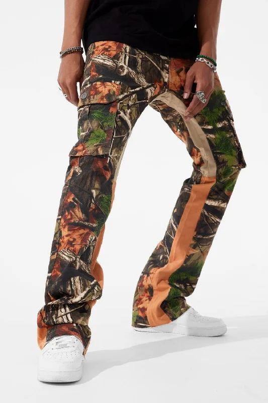 Bold Colors Sean Stacked - Camo Cargo Denim (Maple)