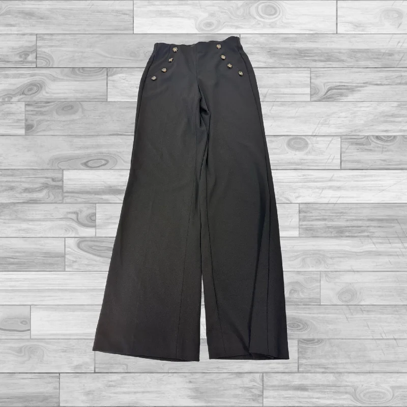 Stylish Jeans Black Pants Wide Leg Express, Size Xs
