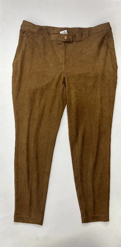 Summer Trends Brown Pants Work/dress J Jill, Size 18