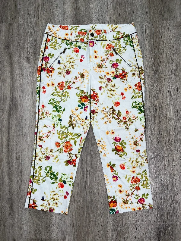 Stylish Suits Floral Print Pants Cropped Disney Store, Size S