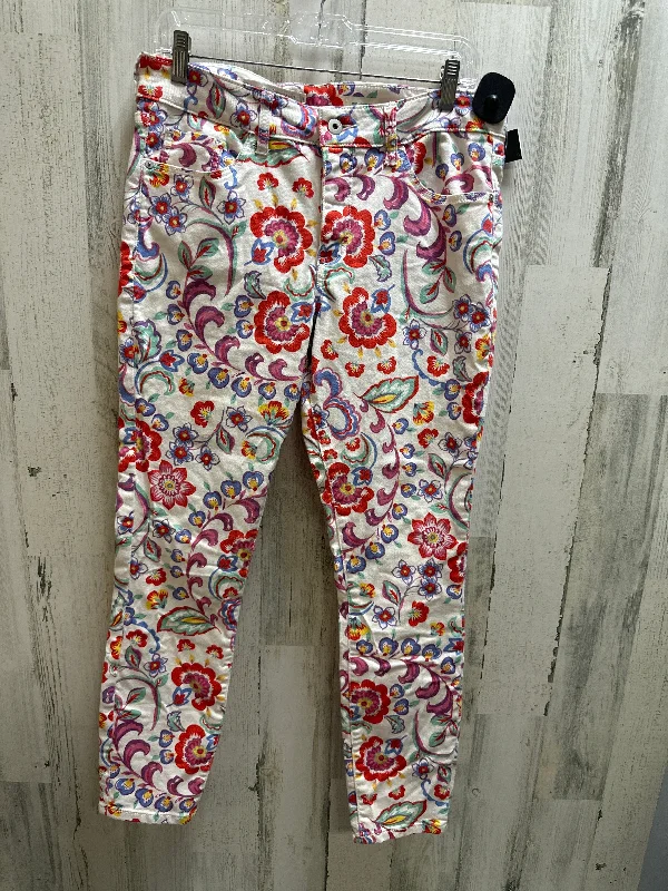 Classic Fits Floral Print Pants Dress Pilcro, Size 10
