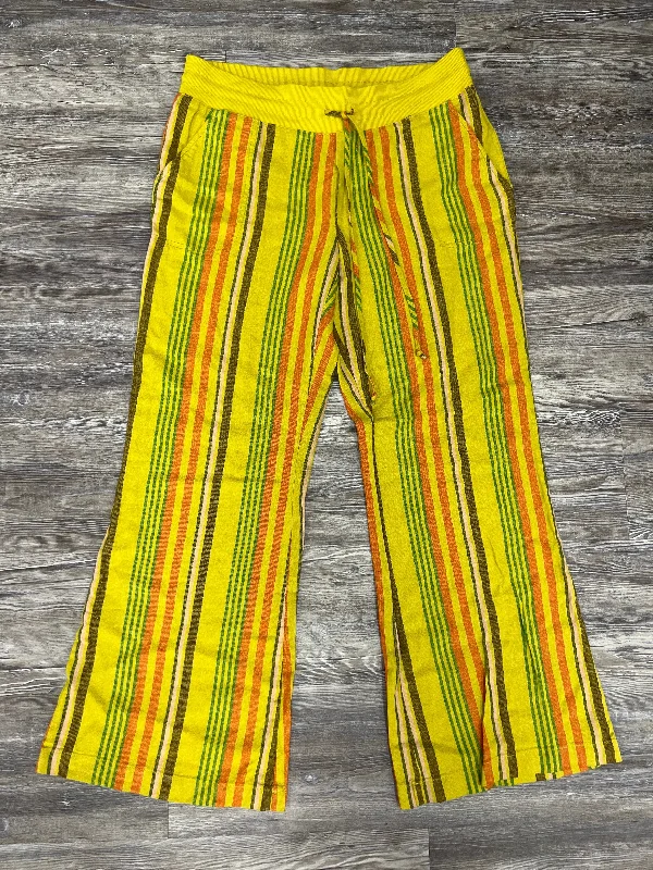 Casual Footwear Green & Orange Pants Wide Leg Urban Outfitters, Size L