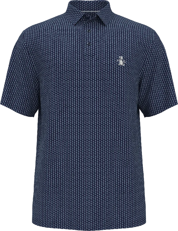 Trendy Look Penguin - Men's All-Over Pete Printed Polo w/ Chest Logo