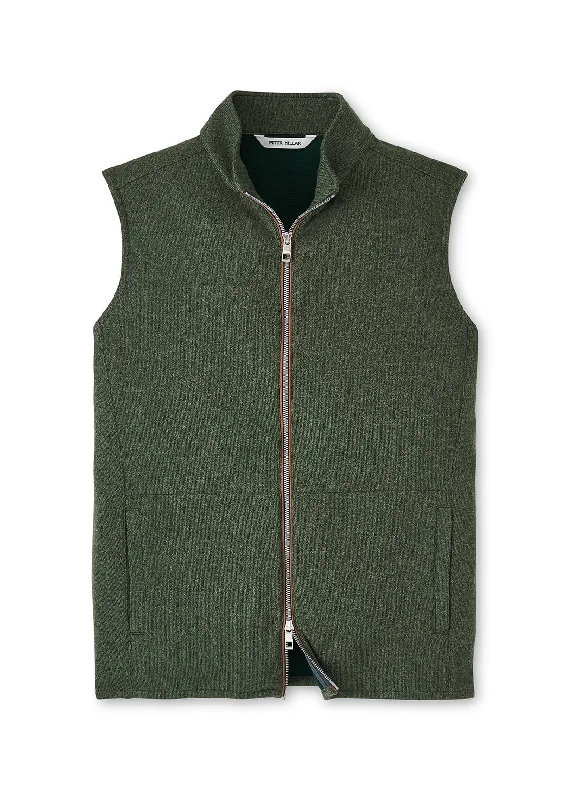 Fashion Jeans Peter Millar - Men's Crown Sweater Fleece Vest - Dark Olive