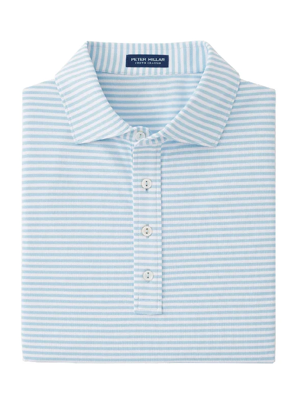 Cool Pieces Peter Millar - Men's Mood Performance Mesh Polo - Blue Frost