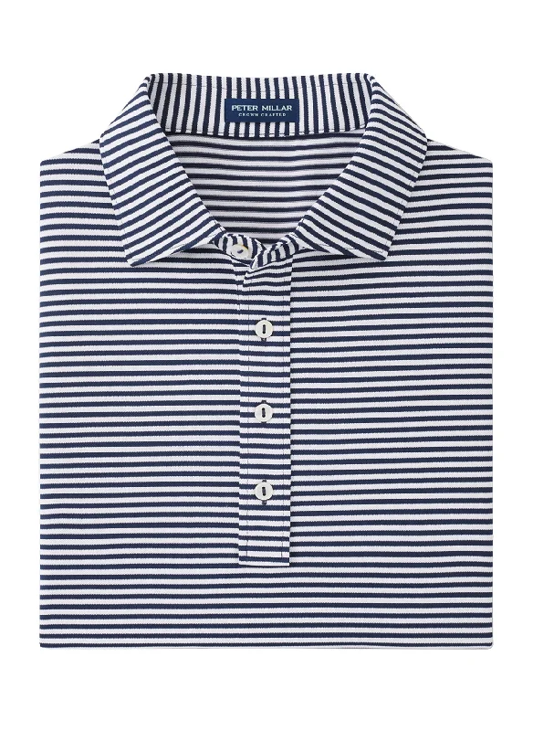 Casual Attire Peter Millar - Men's Mood Performance Mesh Polo - Navy
