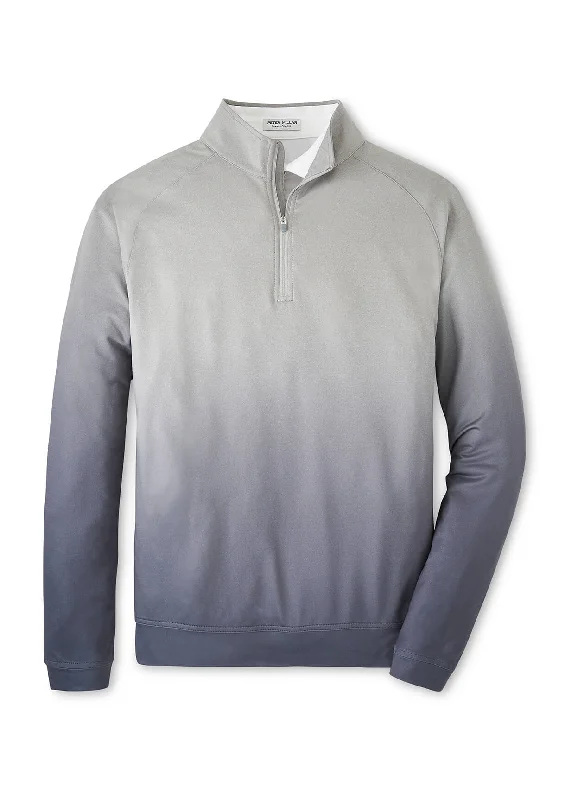 Denim Trends Peter Millar - Men's Perth Ombré Performance Quarter-Zip - Gale Grey