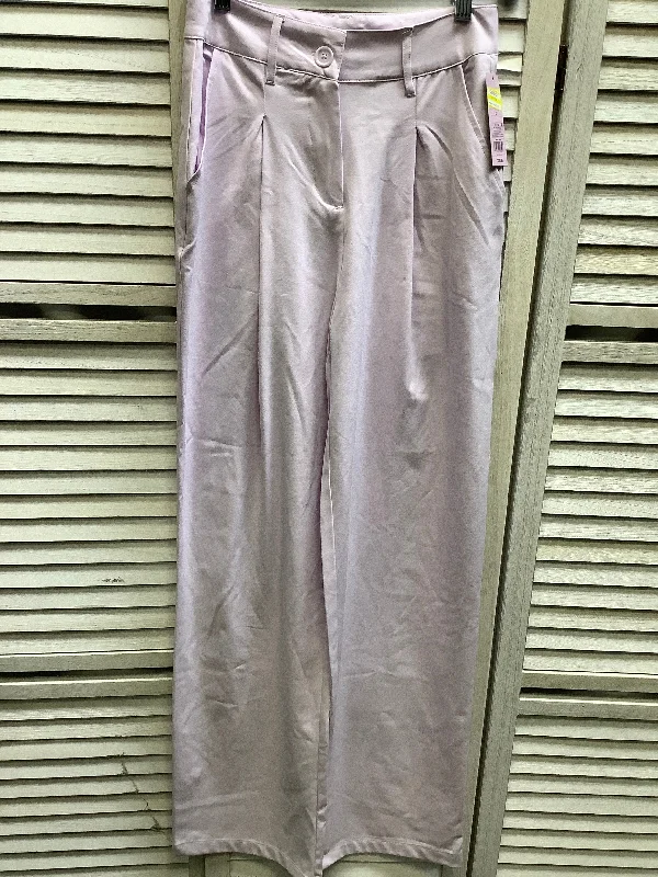 Trendy Shoes Purple Pants Wide Leg Wild Fable, Size 2