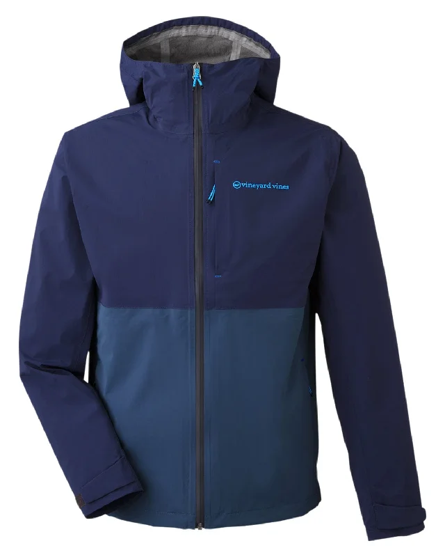 Practical Clothing Vineyard Vines - Men's On-The-Go Packable Rain Shell