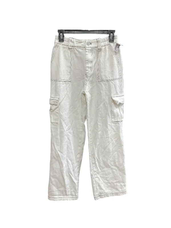 Athletic Outfits White Pants Cargo & Utility Gianni Bini, Size Xs