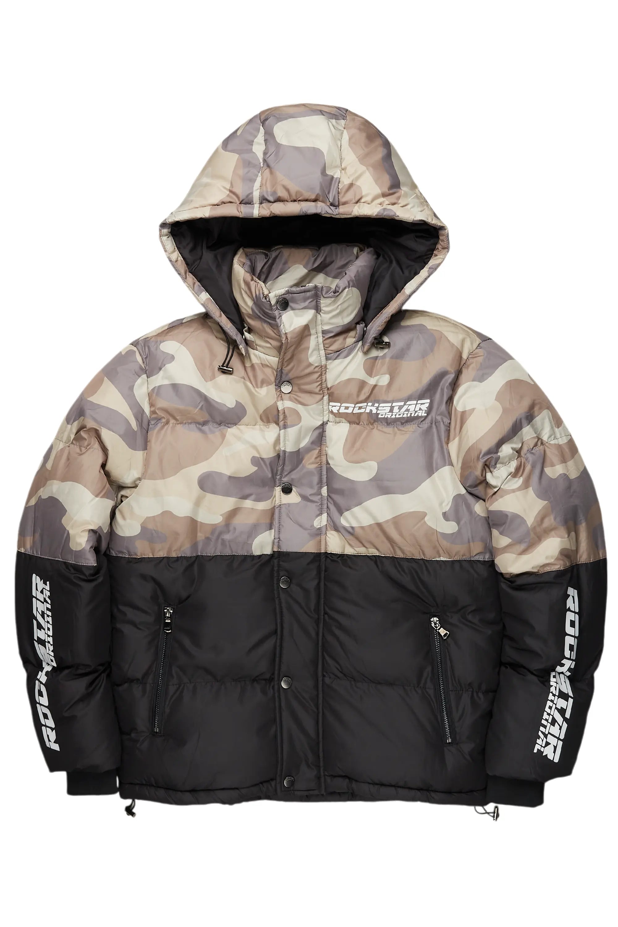 Comfortable Fits Jensen Camo Puffer Jacket