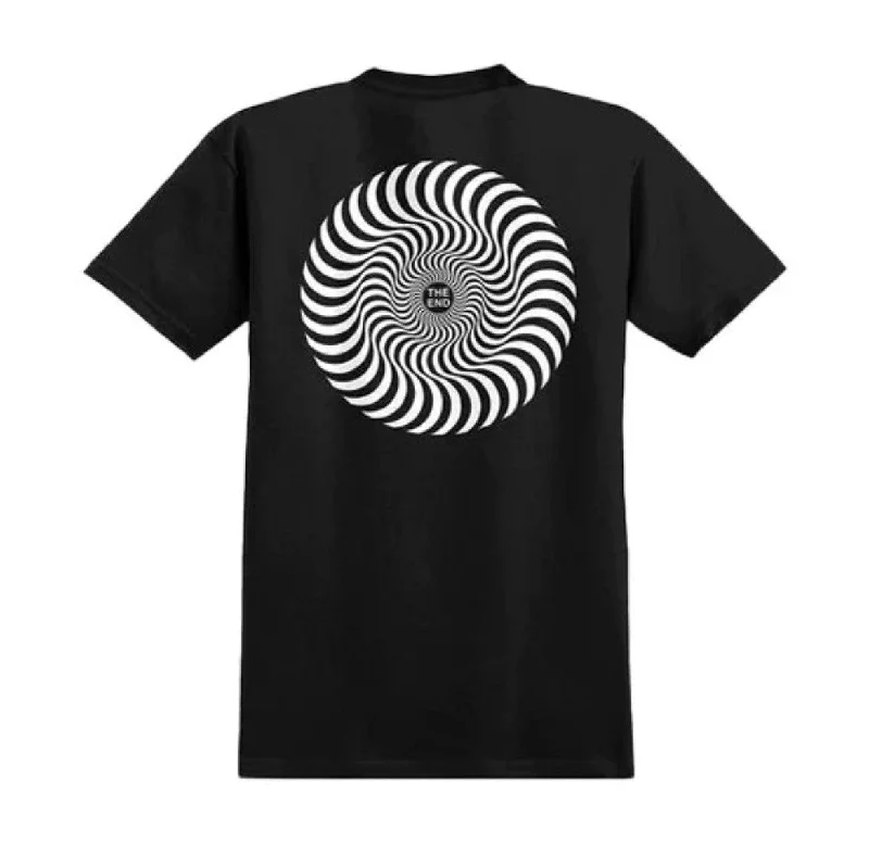 Designer Casuals Swirl Overlay T-Shirt