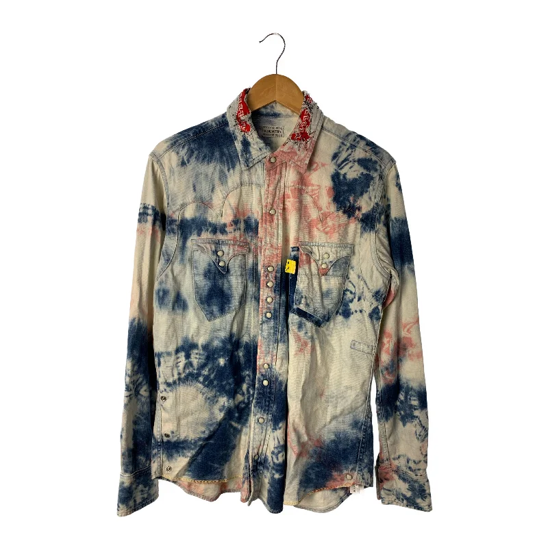 Soft Fabrics KAPITAL/LS Shirt/L/Indigo/Cotton/All Over Print/EK-898
