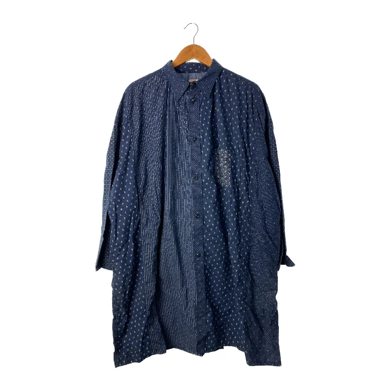 Designer Pieces FUNSET OF ART/LS Shirt/M/Navy/Cotton/