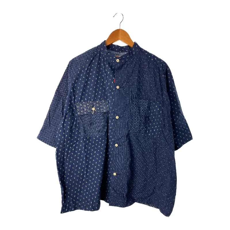 Comfy Tops FUNSET OF ART/SS Shirt/M/Navy/Cotton/All Over Print/2023FASH-180