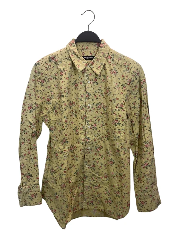 Fashion Jacket COMME des GARCONS HOMME PLUS/LS Shirt/Cotton/BEG/Floral Pattern/PB-040170