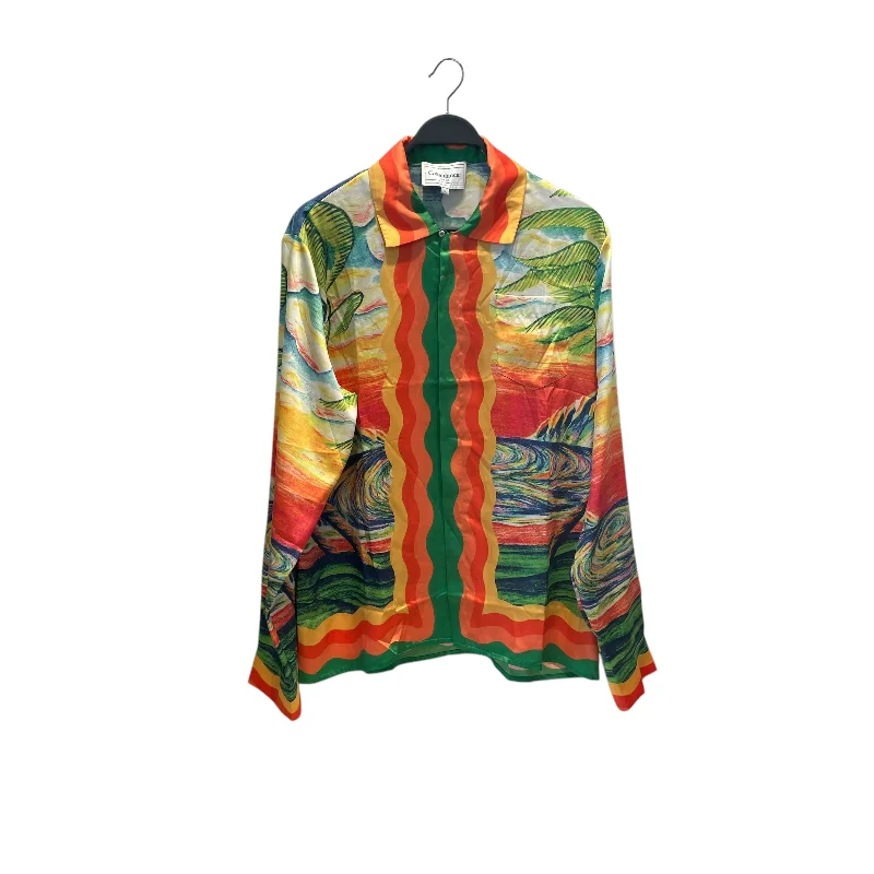 Winter Outfits CASABLANCA/LS Shirt/XL/Silk/MLT/All Over Print/huaki sunset