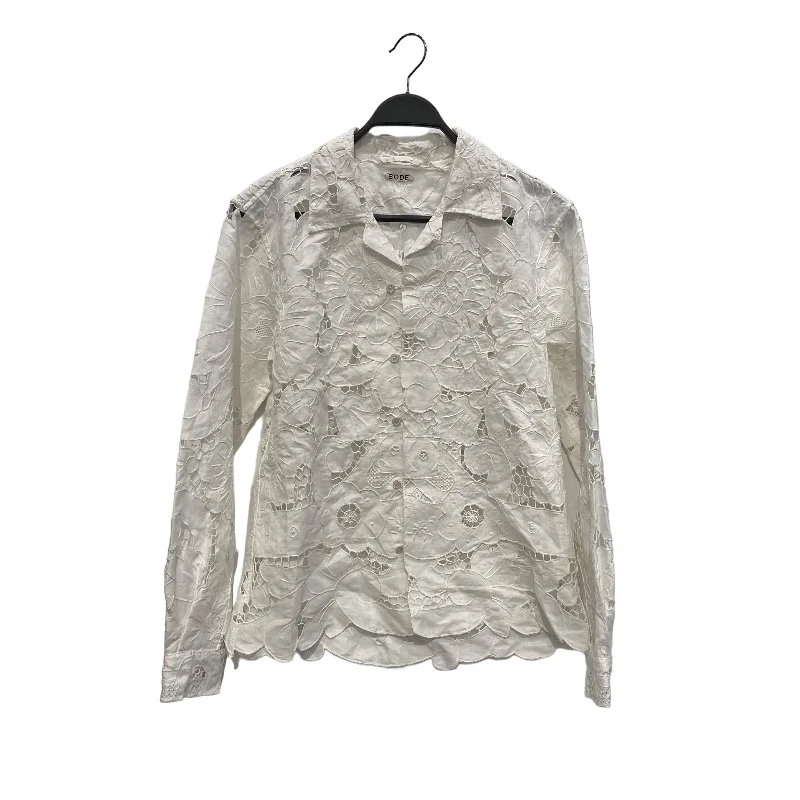 Fashionable Wear BODE/LS LINEN FLORAL BUTTON UP SHIRT//WHT