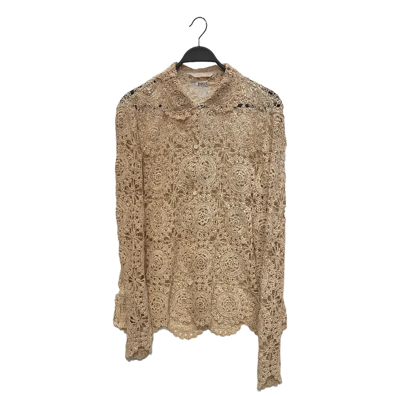 Classic Styles BODE/LS FLORAL PATCH BUTTON UP SHIRT//BEG
