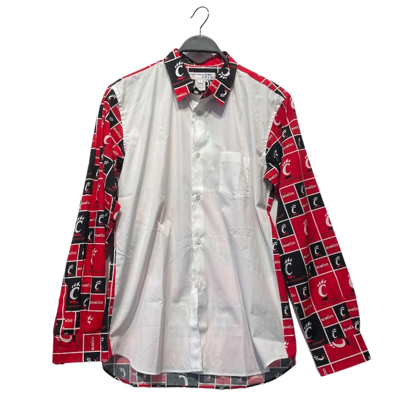 Soft Fabrics COMME des GARCONS SHIRT BOYS/LS Shirt/L/Cotton/WHT/All Over Print/