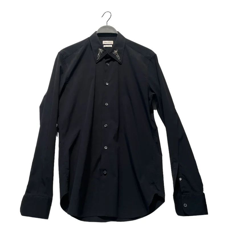 Timeless Wardrobe Alexander McQueen/LS Shirt/16/Cotton/BLK/SWAVORSKI