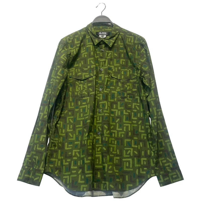 Stylish Casuals COMME des GARCONS/3|4S Shirt/XL/Cotton/GRN/All Over Print/