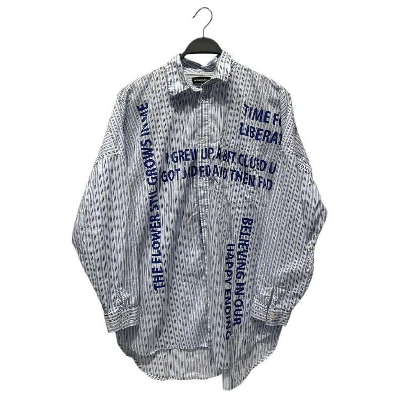 Street Outfit Semantic design/LS Shirt/M/Cotton/BLU/Stripe/