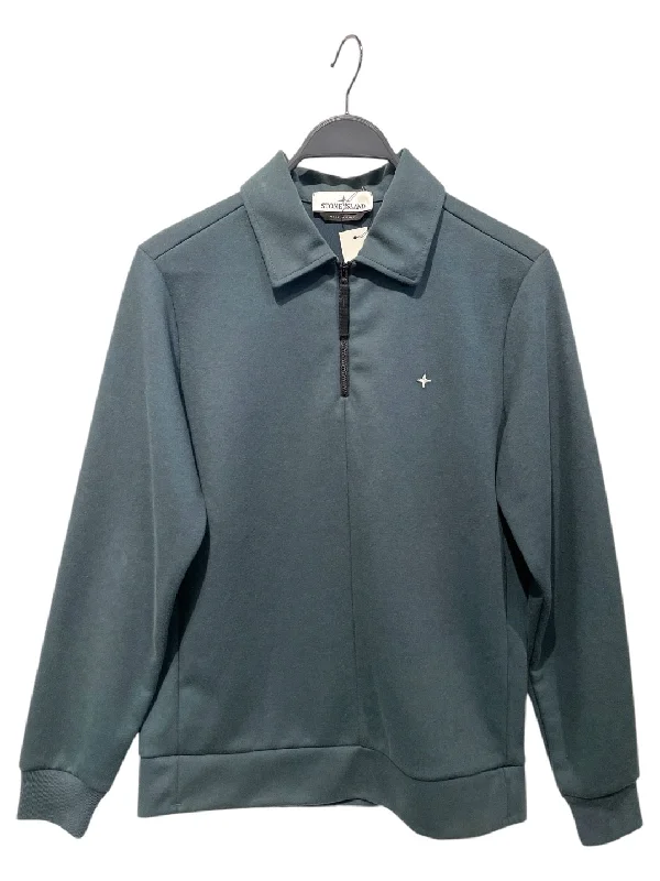 Athletic Outfits STONE ISLAND/LS Shirt/S/GRN/Half Zip Tech JErsey