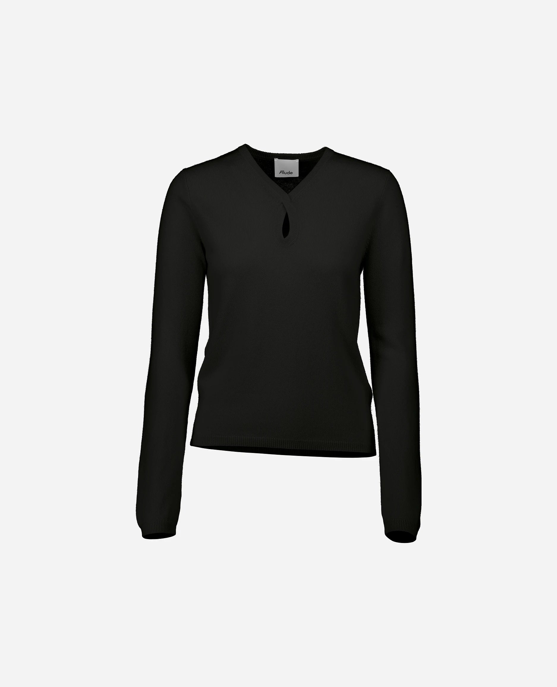 Casual Attire Woll-Mischung Pullover in Schwarz - Gerade Passform