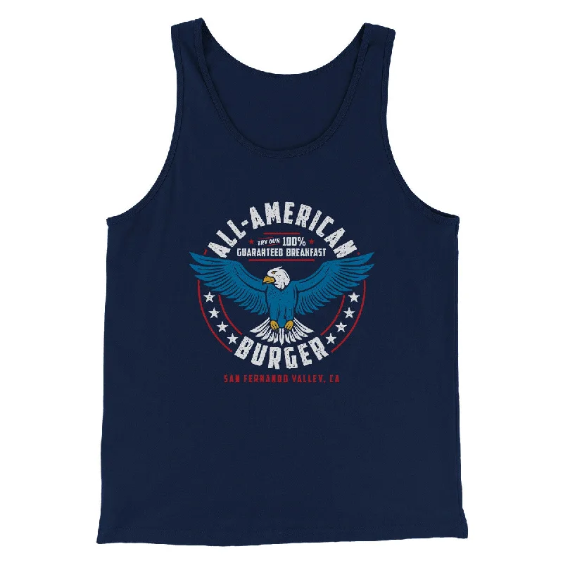 Trendy Tees All American Burger Funny Movie Men/Unisex Tank Top