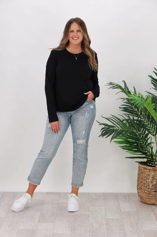 Summer Trends AS Colour Curve Long Sleeve Tee Black