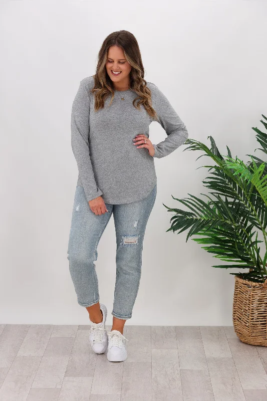Outdoor Gear AS Colour Curve Long Sleeve Tee Grey Marle