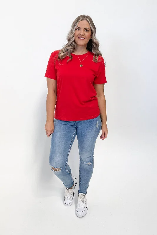 Soft Fabrics As Colour Maple Tee Red