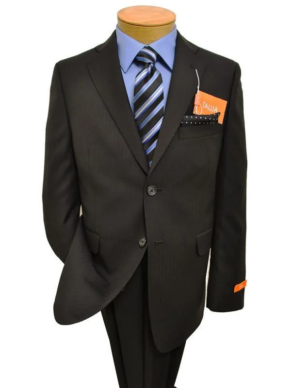 Weekend Styles Tallia 11832 70% Wool/ 30% Polyester Boy's 2-Piece Suit - Tonal Stripe - Black, 2-Button Single Breasted Jacket, Plain Front Pant Weekend Styles Tallia 11832 70% Wool/ 30% Polyester Boy's 2-Piece Suit - Tonal Stripe - Black, 2-Button Single Breasted Jacket, Plain Front Pant