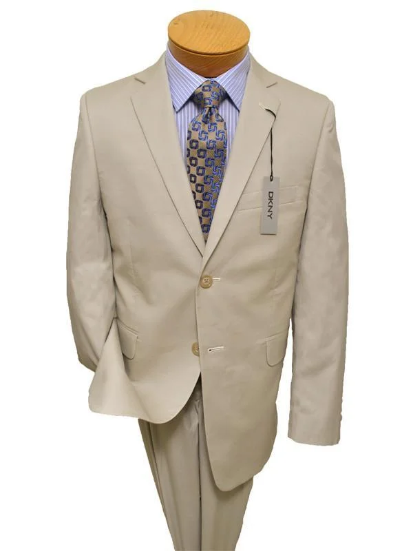 Denim Looks DKNY 11915 100% Cotton Boy's Suit - Poplin - Stone