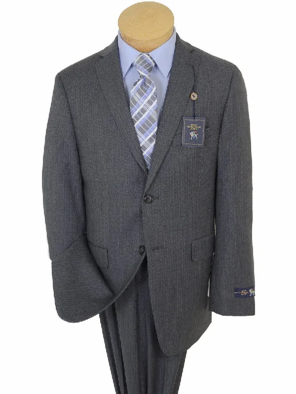 Bold Designs Hart Schaffner Marx 17759 100% Tropical Worsted Wool Boy's Suit - Tonal Herringbone - Gray Bold Designs Hart Schaffner Marx 17759 100% Tropical Worsted Wool Boy's Suit - Tonal Herringbone - Gray