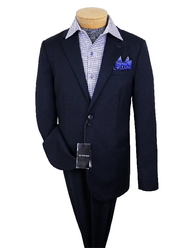 Chic Outfits Emporio Armani 38066 Boy's Suit - Solid - Navy