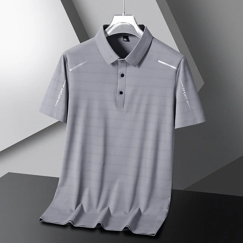 Lightweight Tops Casual Summer Short Sleeve Solid Black White Polo Shirt Brand Fashion Clothes For Men Oversize Lightweight Tops Casual Summer Short Sleeve Solid Black White Polo Shirt Brand Fashion Clothes For Men Oversize